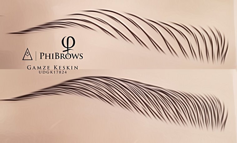 Брови рисунок линией