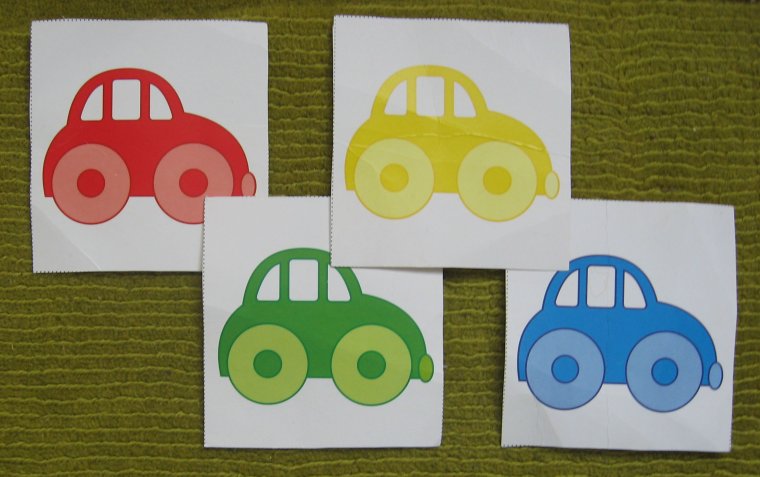 Машина аппликация для детей младшей группы