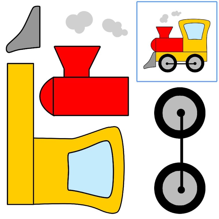 Аппликация джип