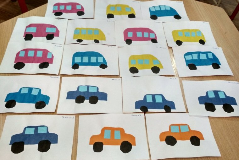 Аппликация машина грузовик