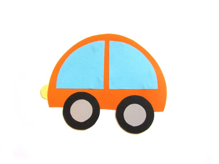 Аппликации для детей машинки