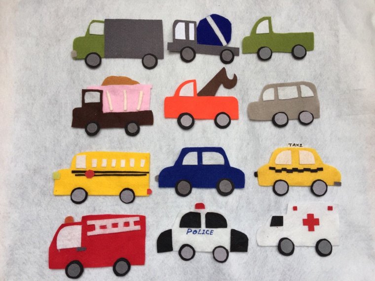 Машинка (из фетра)