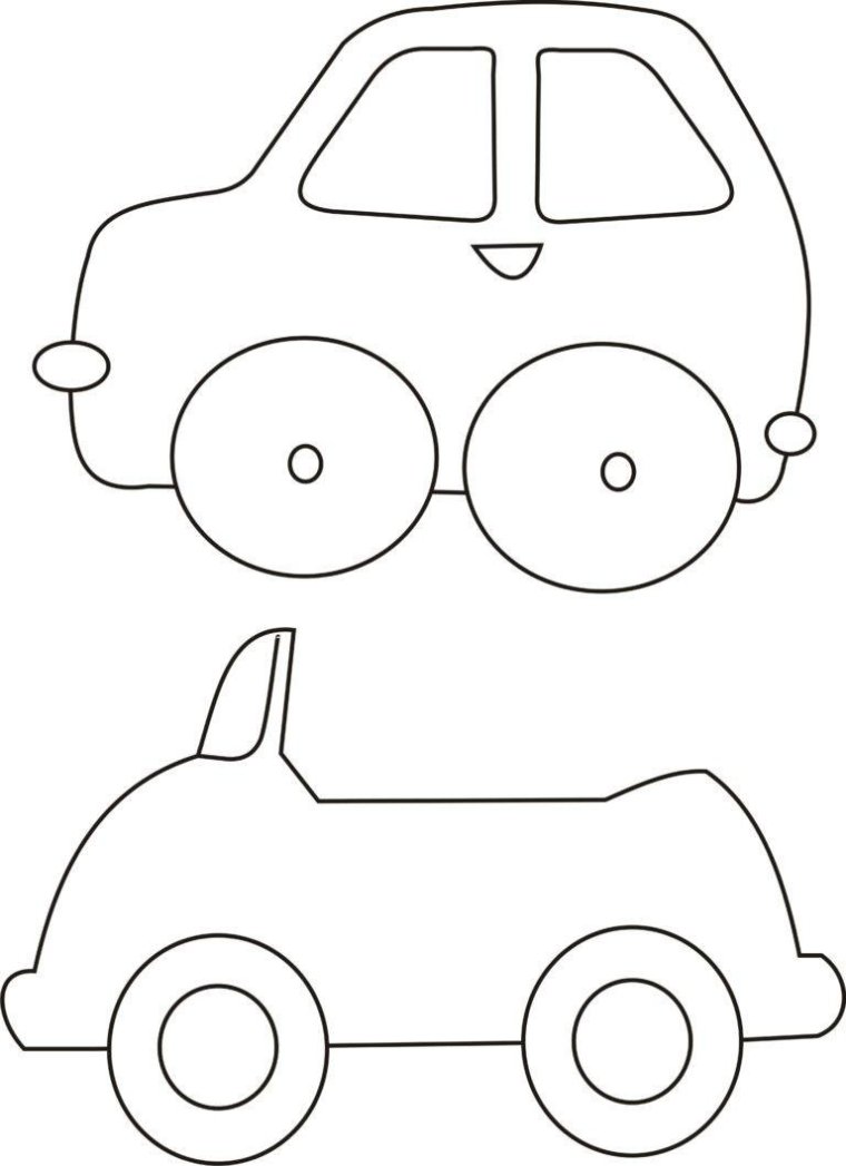 Машинка из фетра выкройка