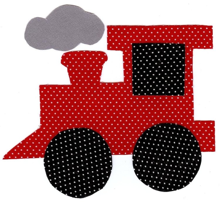 Грузовик из геометрических фигур