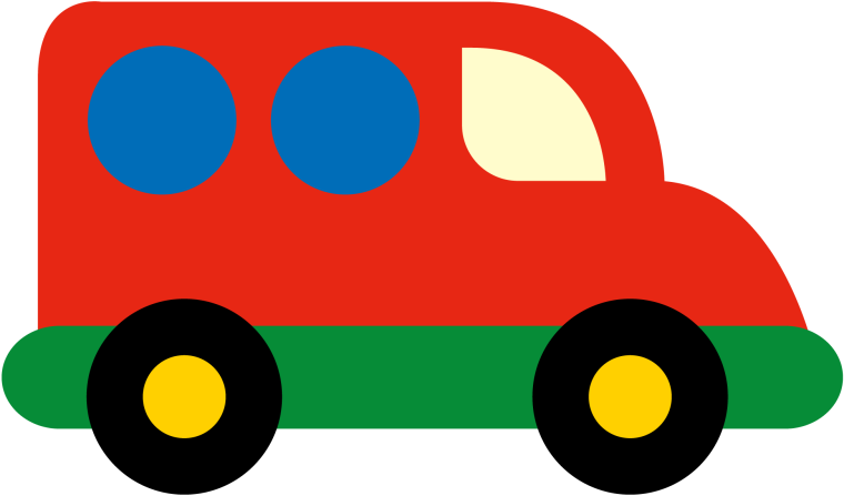 Машина из геометрических фигур