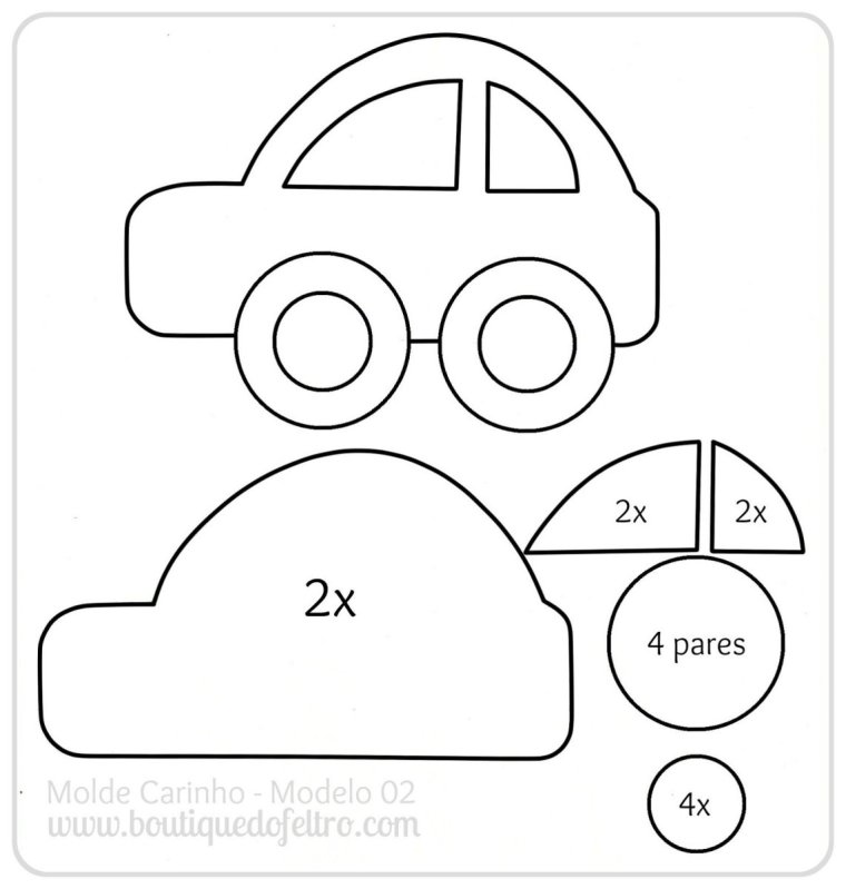 Заготовки для аппликации машины