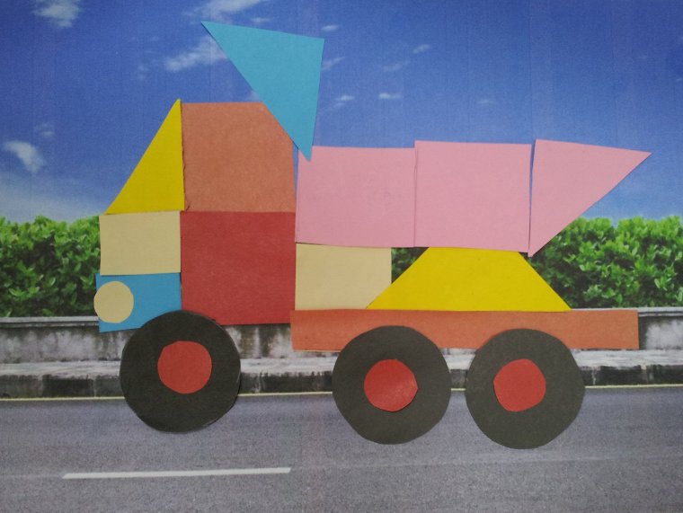 Аппликации для детей машинки