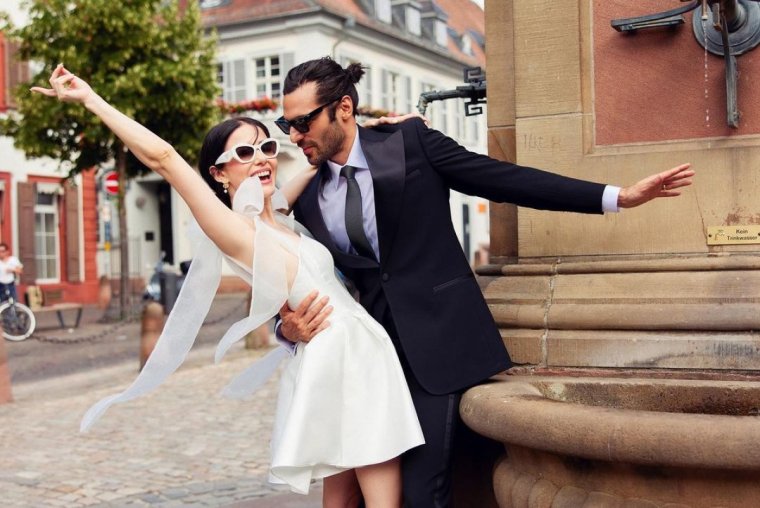 Озге Гюрель свадьба