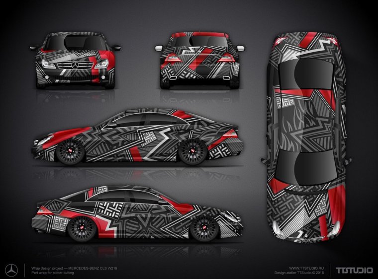 Винил на Мерседес CLS