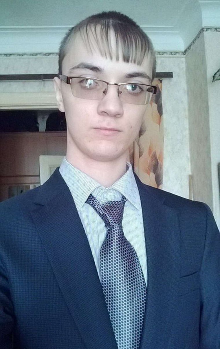 Смешная челка у парней