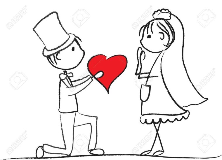 Идеи для рисунка на годовщину свадьбы