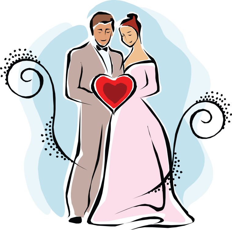 Раскраска свадьба