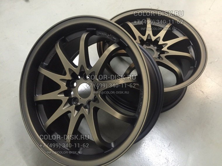 Диски бронза на машине