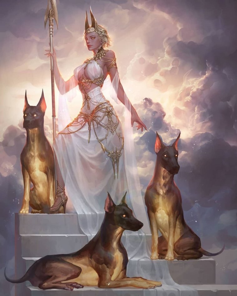 Баст в виде львицы