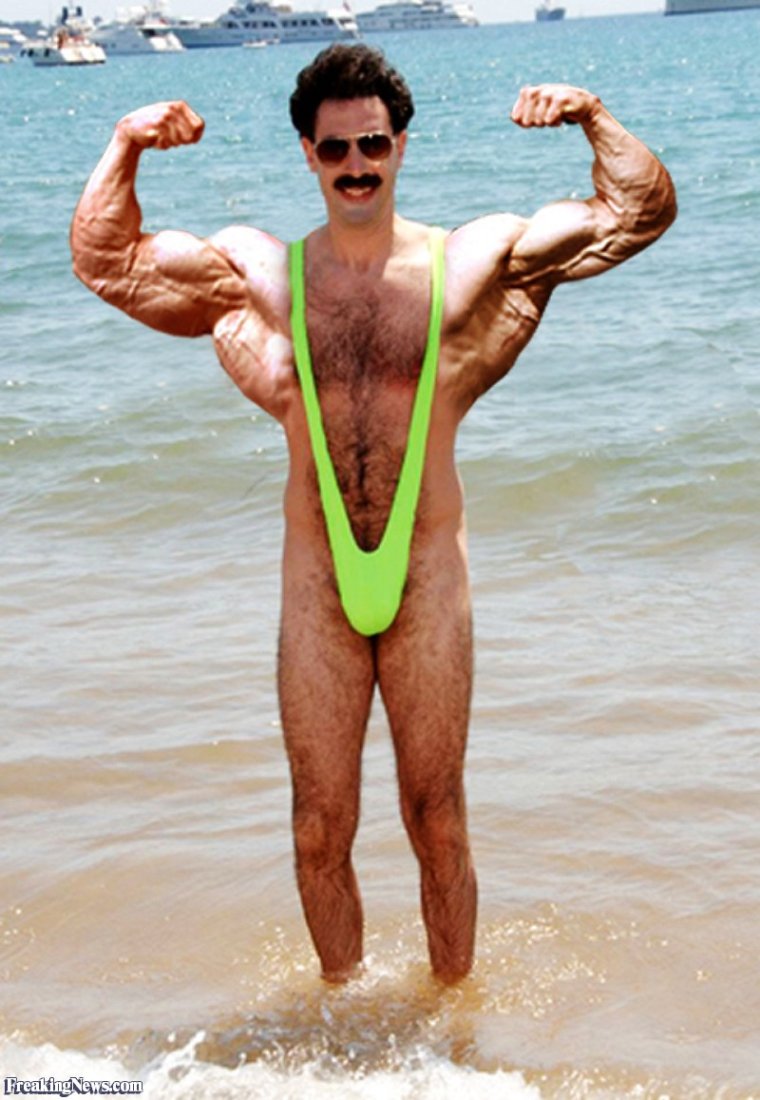 Борат в бикини