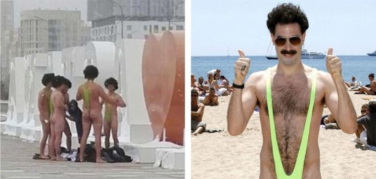 Смешной купальник для мужчин