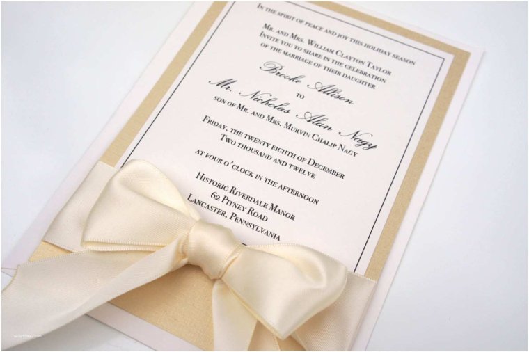 Пригласительные на свадьбу золото