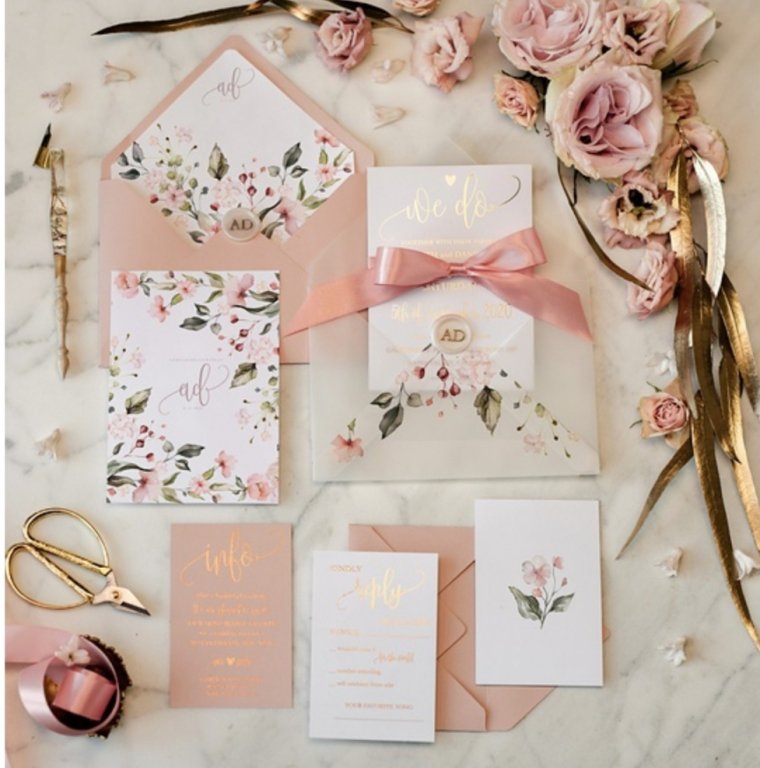 Приглашение на золотую свадьбу в открытках