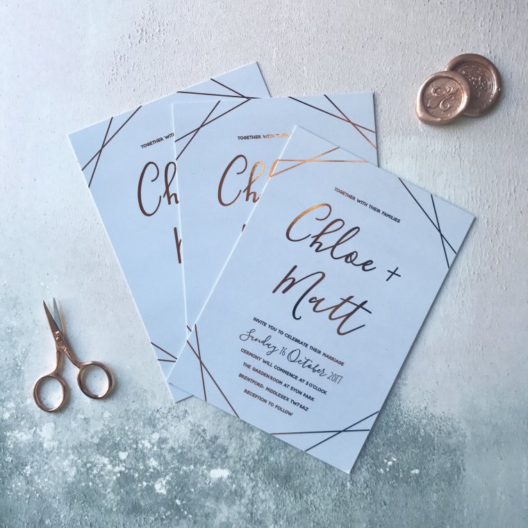 Пригласительные на свадьбу золото