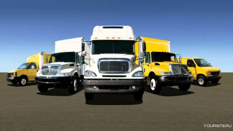 Грузовая и легковая машина