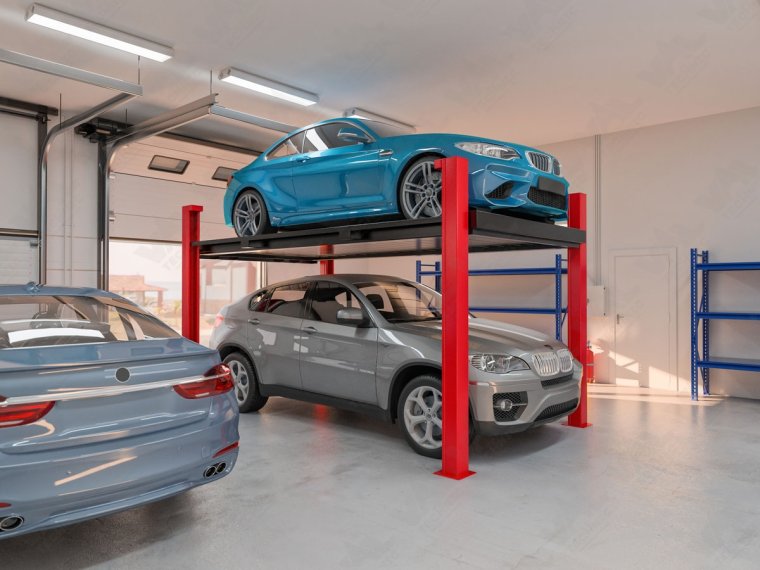 Подъемник четырехстоечный парковочный Val-4cp