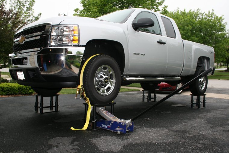 Эстакада из подручных средств