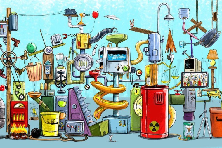 Варианты машина Голдберга