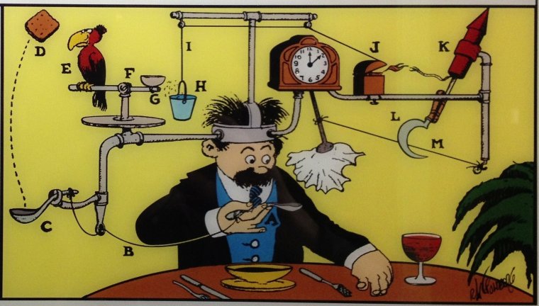 Пазл машина Голдберга