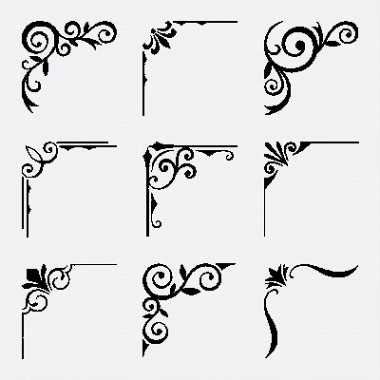 Вензель угловой простой