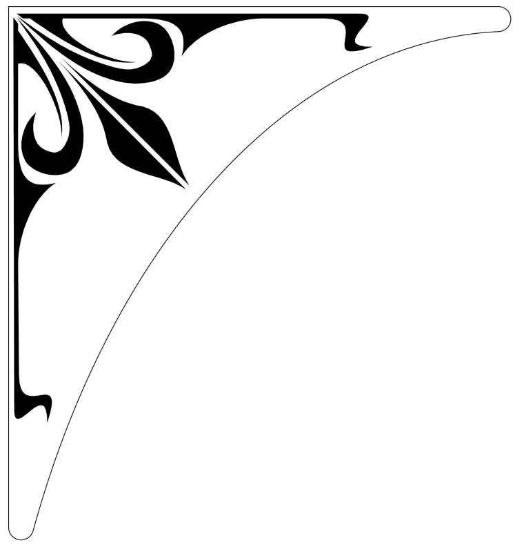 Трафарет угловой