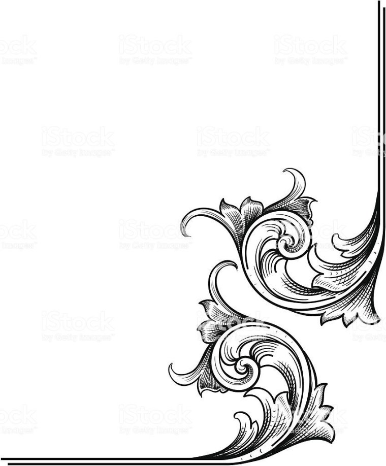 Орнамент уголок