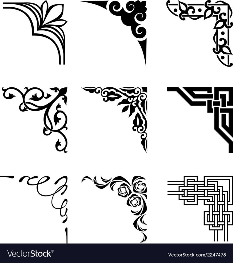 Угловой узор