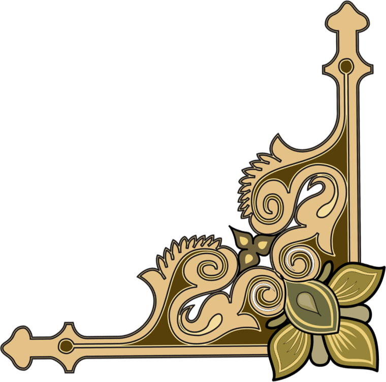 Орнамент угловой церковный