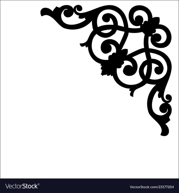 Векторный орнамент угловой