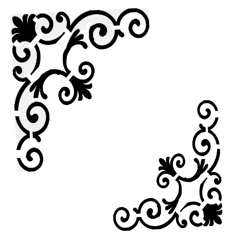 Узор уголок