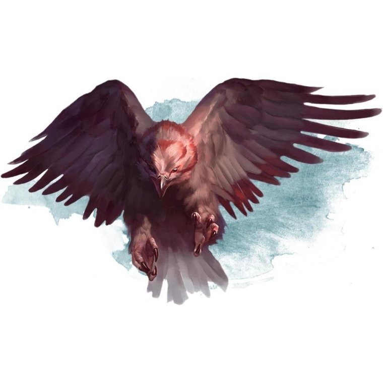 Феникс на черном фоне