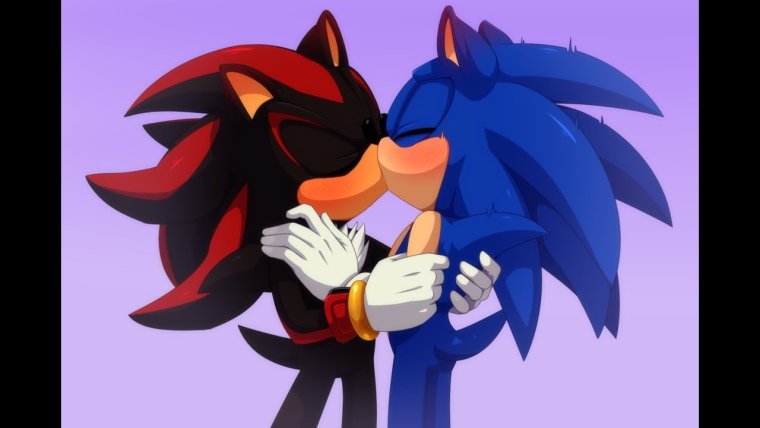 Соник и Шедоу поцелуй