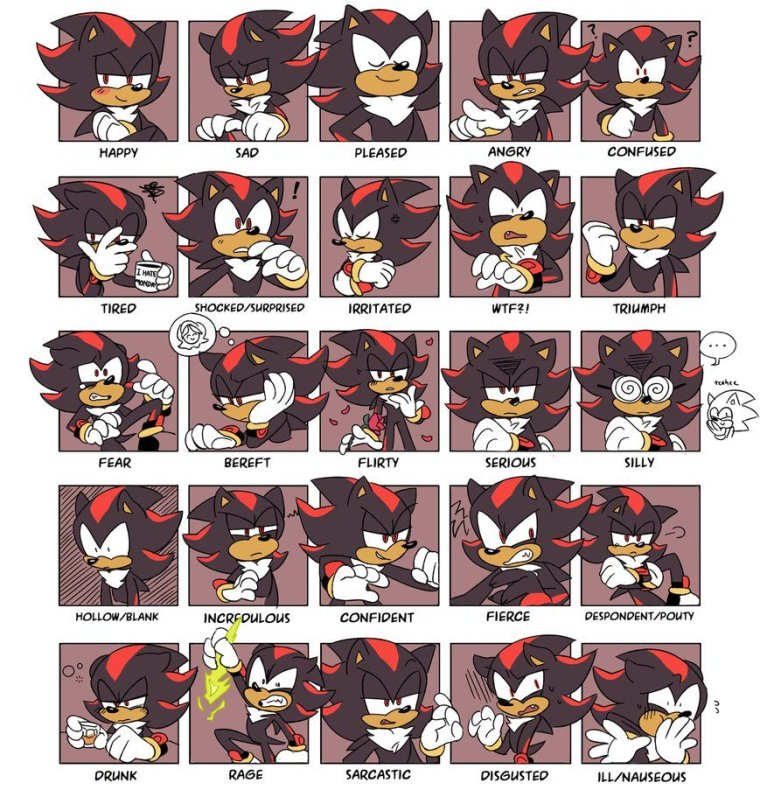 Эмоции ежа Шедоу