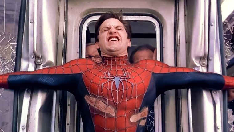 Человек паук с кофе