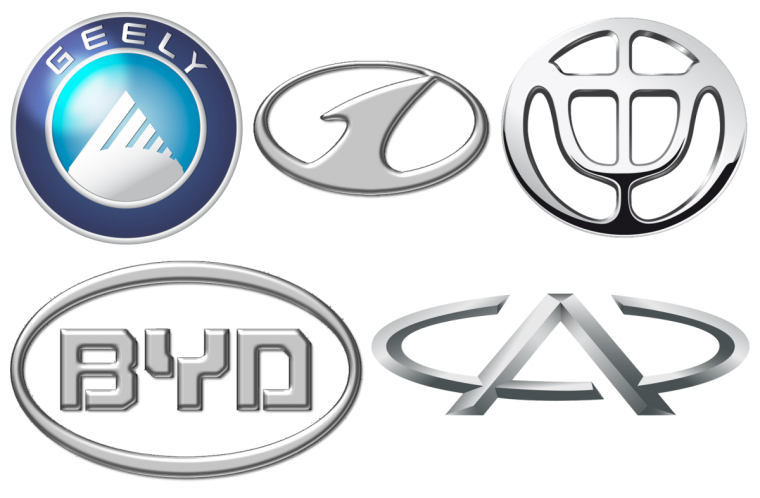Значки китайских машин