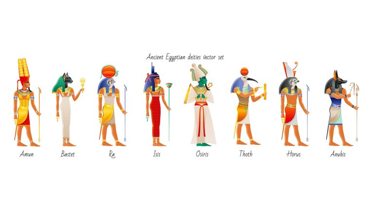 Боги Египта Анубис Осирис