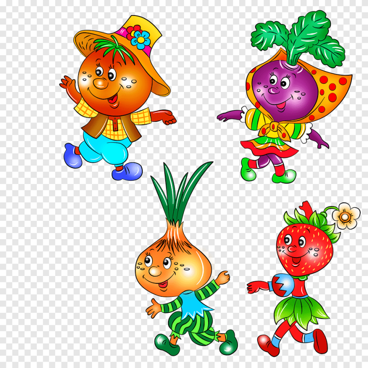 Мультяшные овощи