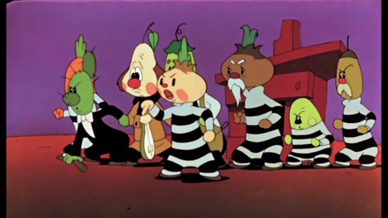 Герои мультика Чиполлино