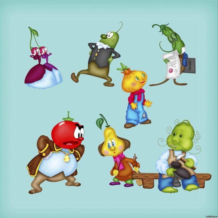 Герои Чиполлино Джанни Родари