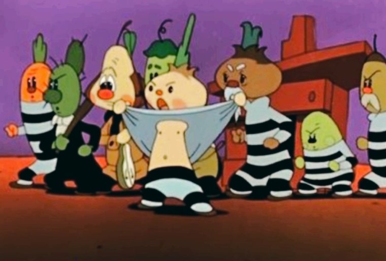 Герои Чиполлино Синьор помидор