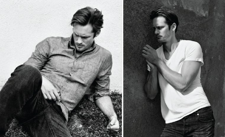 Александр Скарсгард с бородой