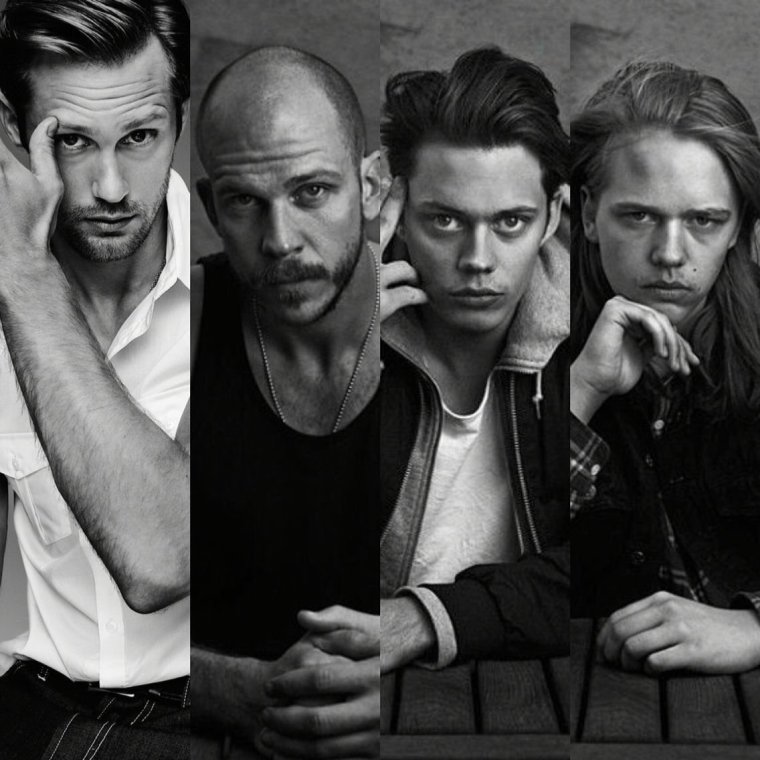 Билл Скарсгард с парнем