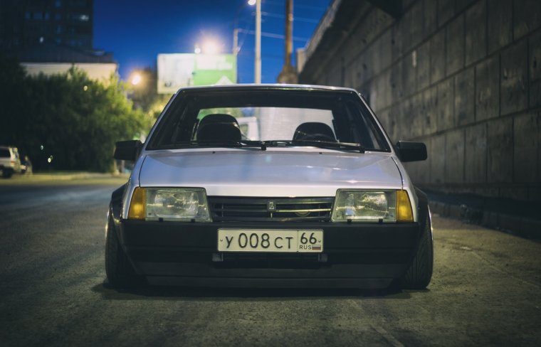 Голубая ВАЗ 2109 БПАН