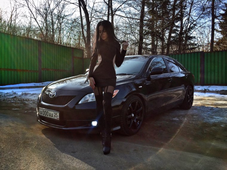 Камри 50 кузов черная тонированная