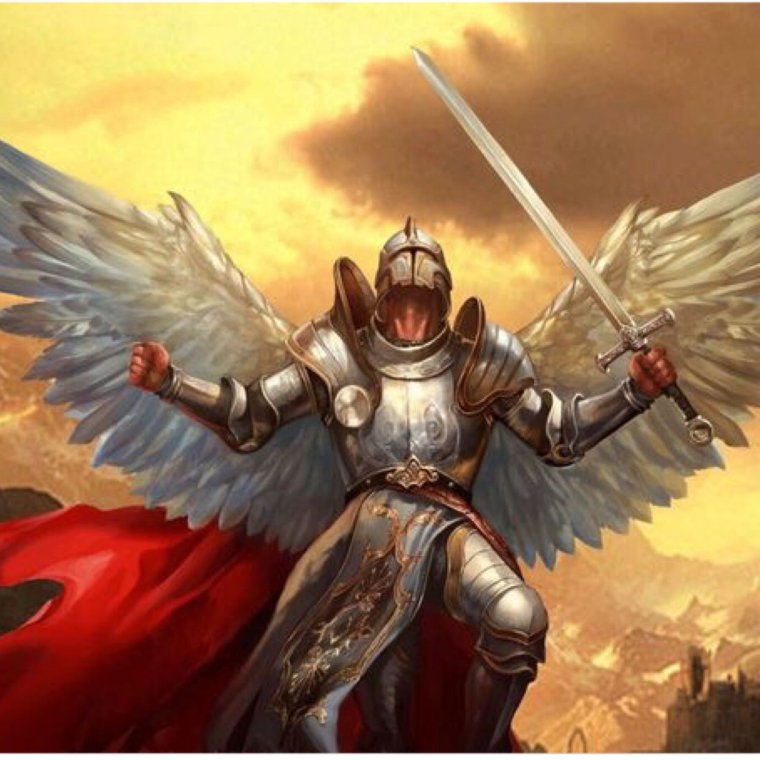 Архангел Михаил в доспехах